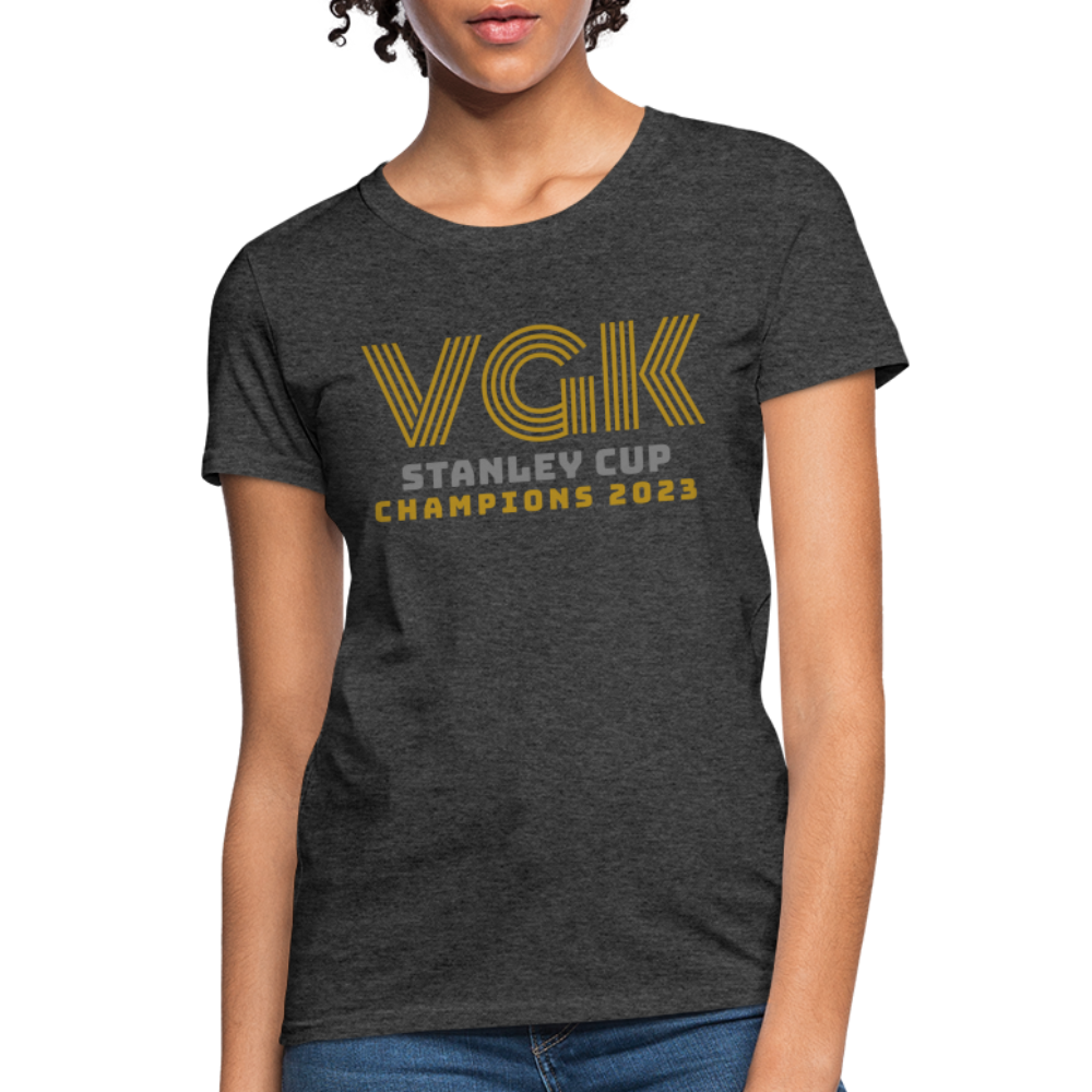 VGK Stanley Cup Champions 2023 Women's T-Shirt - heather black