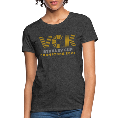 VGK Stanley Cup Champions 2023 Women's T-Shirt - heather black