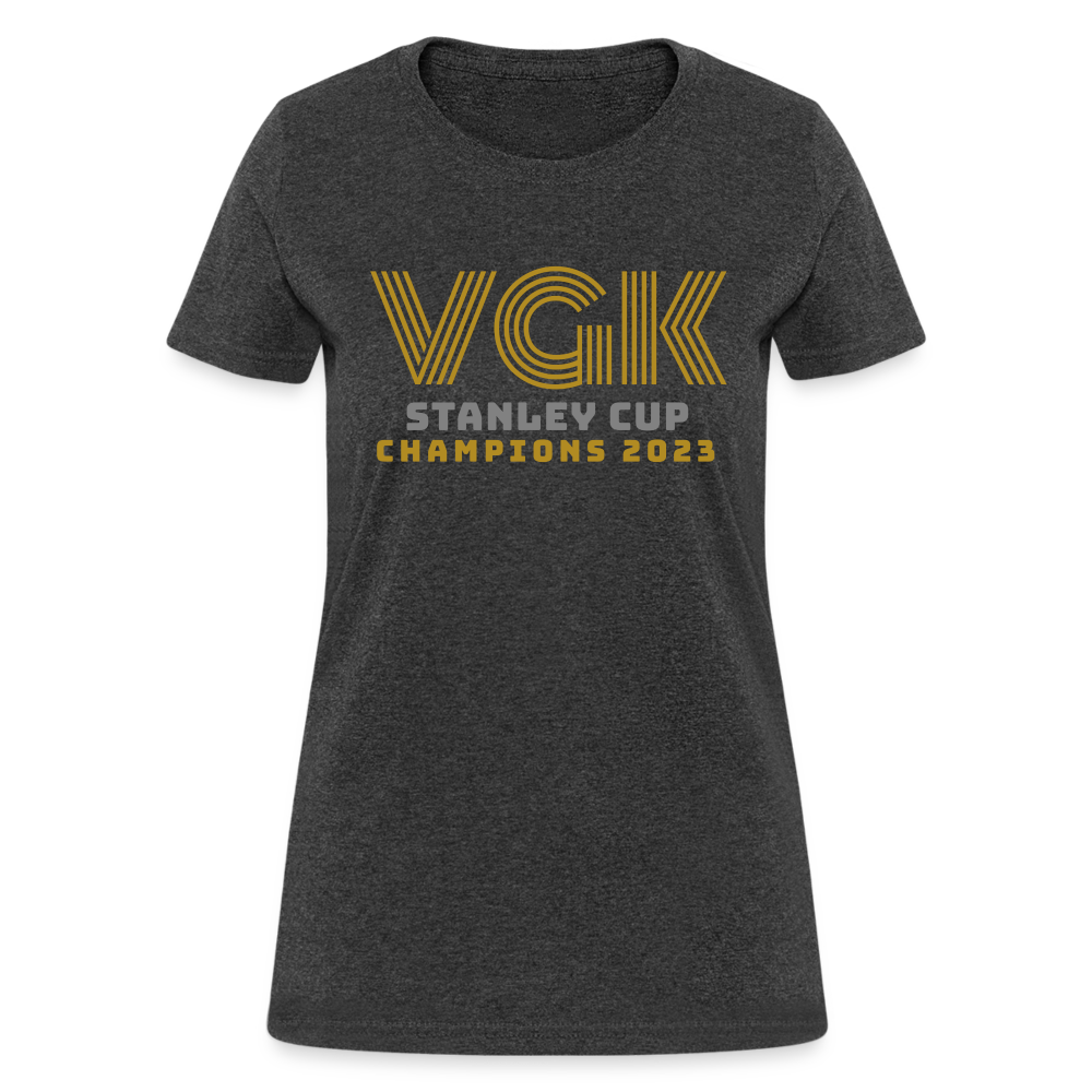 VGK Stanley Cup Champions 2023 Women's T-Shirt - heather black