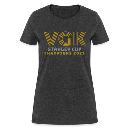 VGK Stanley Cup Champions 2023 Women's T-Shirt - heather black