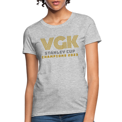 VGK Stanley Cup Champions 2023 Women's T-Shirt - heather gray