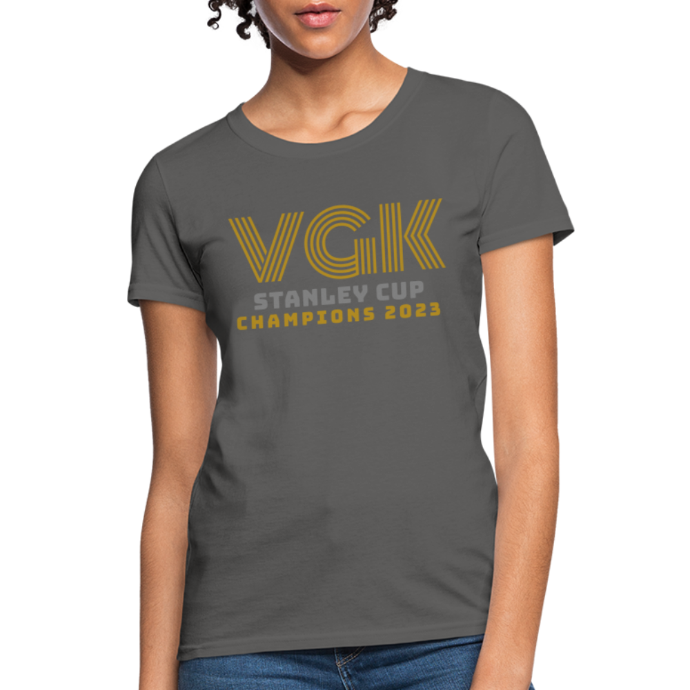VGK Stanley Cup Champions 2023 Women's T-Shirt - charcoal