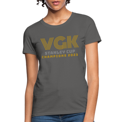 VGK Stanley Cup Champions 2023 Women's T-Shirt - charcoal