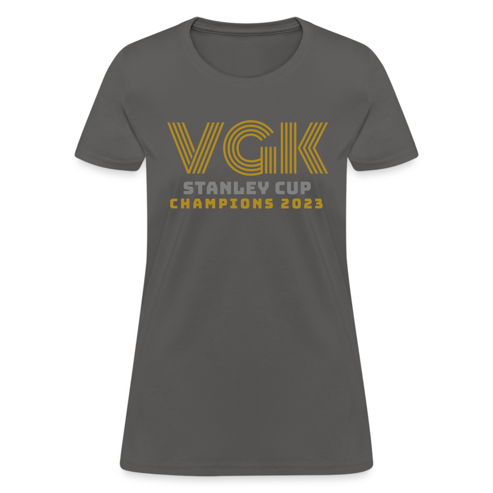 VGK Stanley Cup Champions 2023 Women's T-Shirt - charcoal