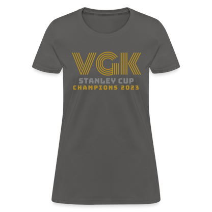 VGK Stanley Cup Champions 2023 Women's T-Shirt - charcoal