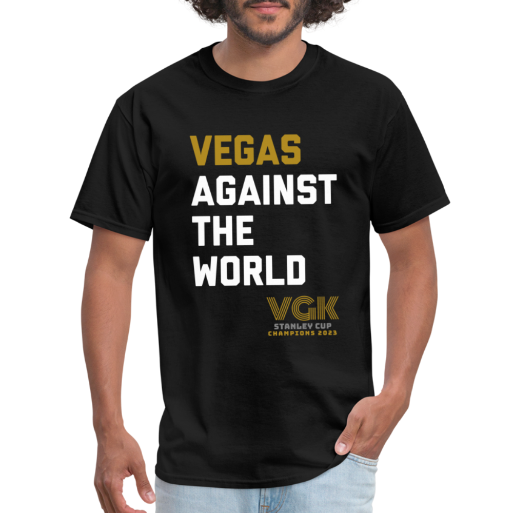 Vegas Against The World VGK Stanley Cup Champs 2023 Unisex Classic T-Shirt - black
