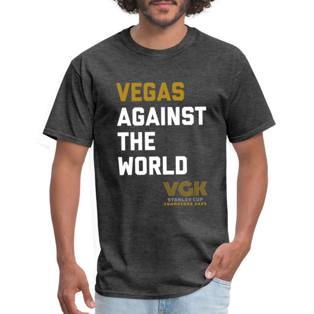 Vegas Against The World VGK Stanley Cup Champs 2023 Unisex Classic T-Shirt - heather black