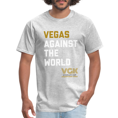 Vegas Against The World VGK Stanley Cup Champs 2023 Unisex Classic T-Shirt - heather gray