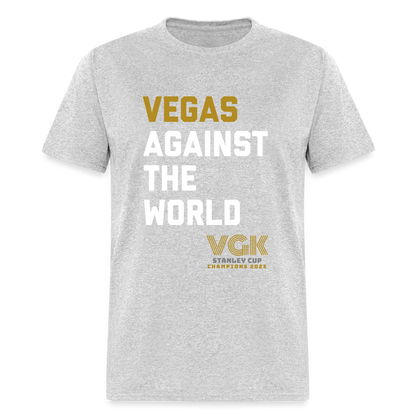 Vegas Against The World VGK Stanley Cup Champs 2023 Unisex Classic T-Shirt - heather gray