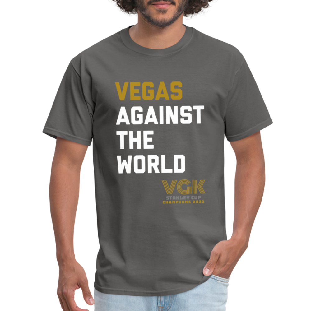 Vegas Against The World VGK Stanley Cup Champs 2023 Unisex Classic T-Shirt - charcoal