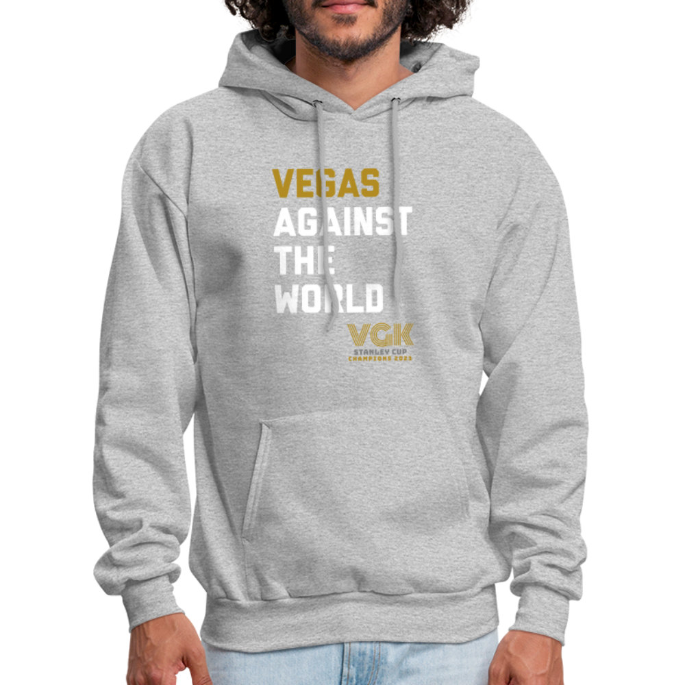Vegas Against The World VGK Stanley Cup Champs 2023 Men's Hoodie - heather gray