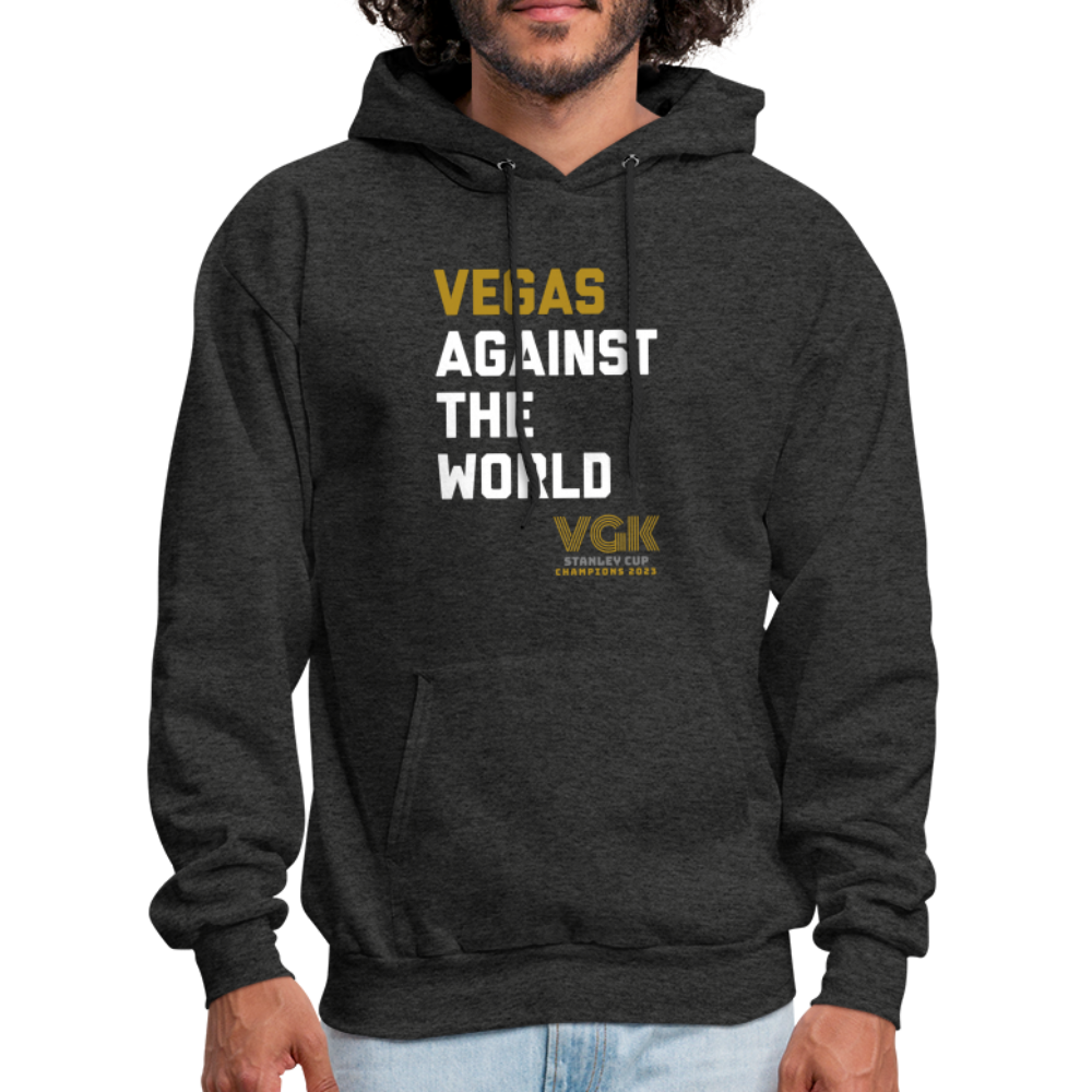 Vegas Against The World VGK Stanley Cup Champs 2023 Men's Hoodie - charcoal grey