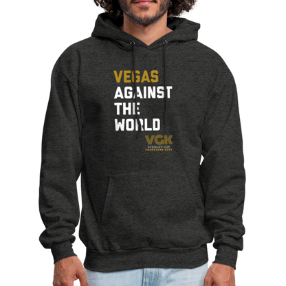 Vegas Against The World VGK Stanley Cup Champs 2023 Men's Hoodie - charcoal grey