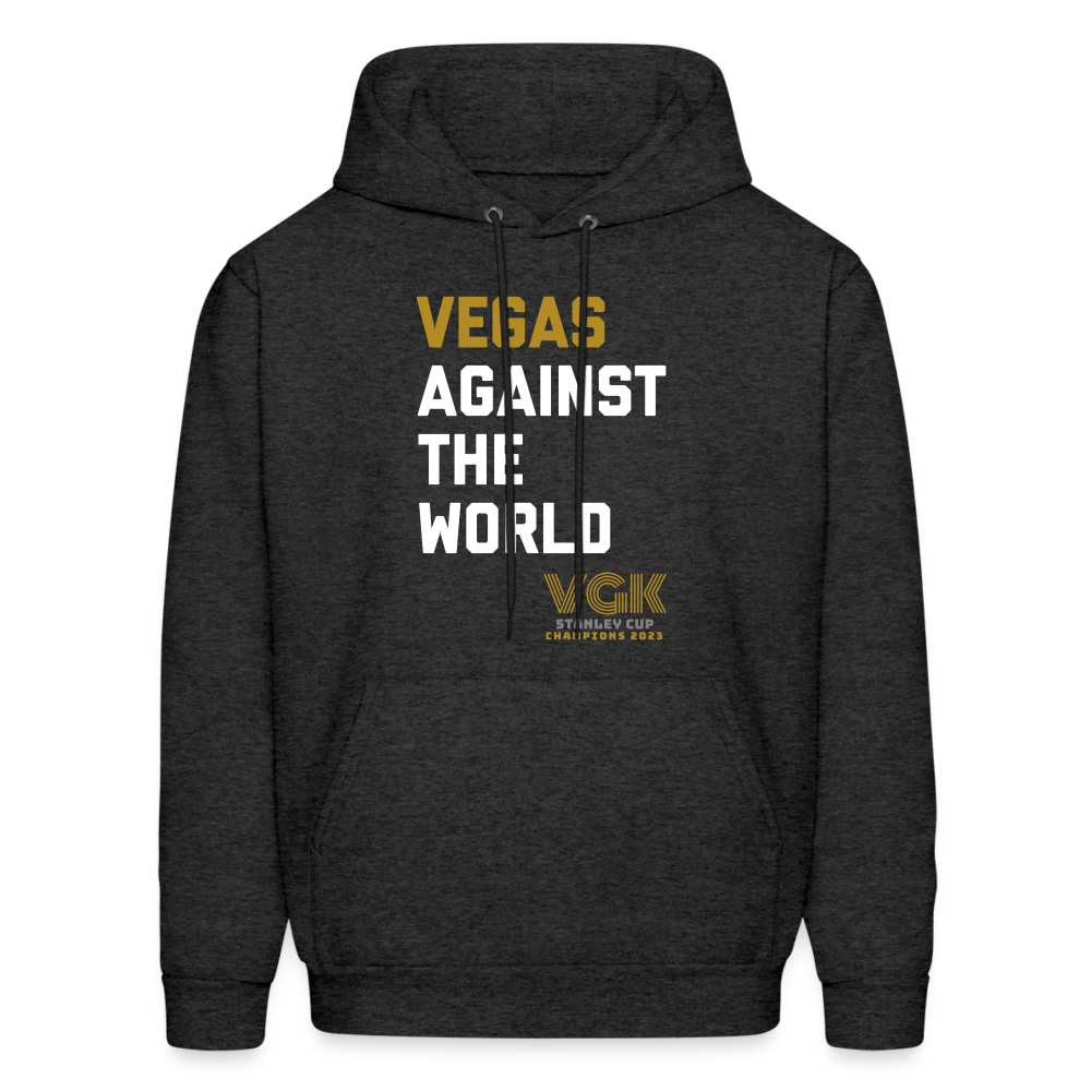 Vegas Against The World VGK Stanley Cup Champs 2023 Men's Hoodie - charcoal grey