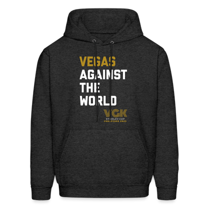 Vegas Against The World VGK Stanley Cup Champs 2023 Men's Hoodie - charcoal grey