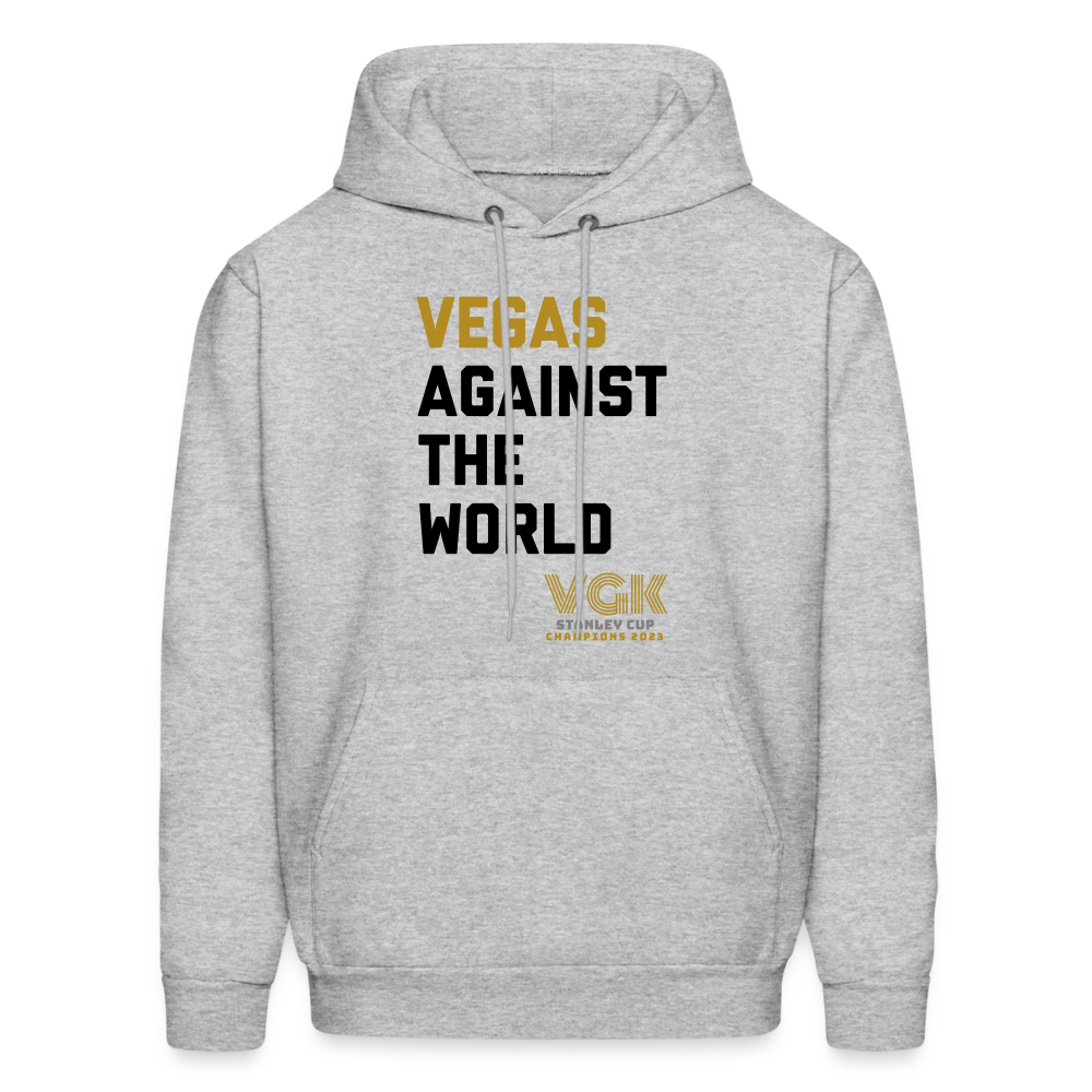 Vegas Against The World VGK Stanley Cup Champs 2023 Men's Hoodie - heather gray