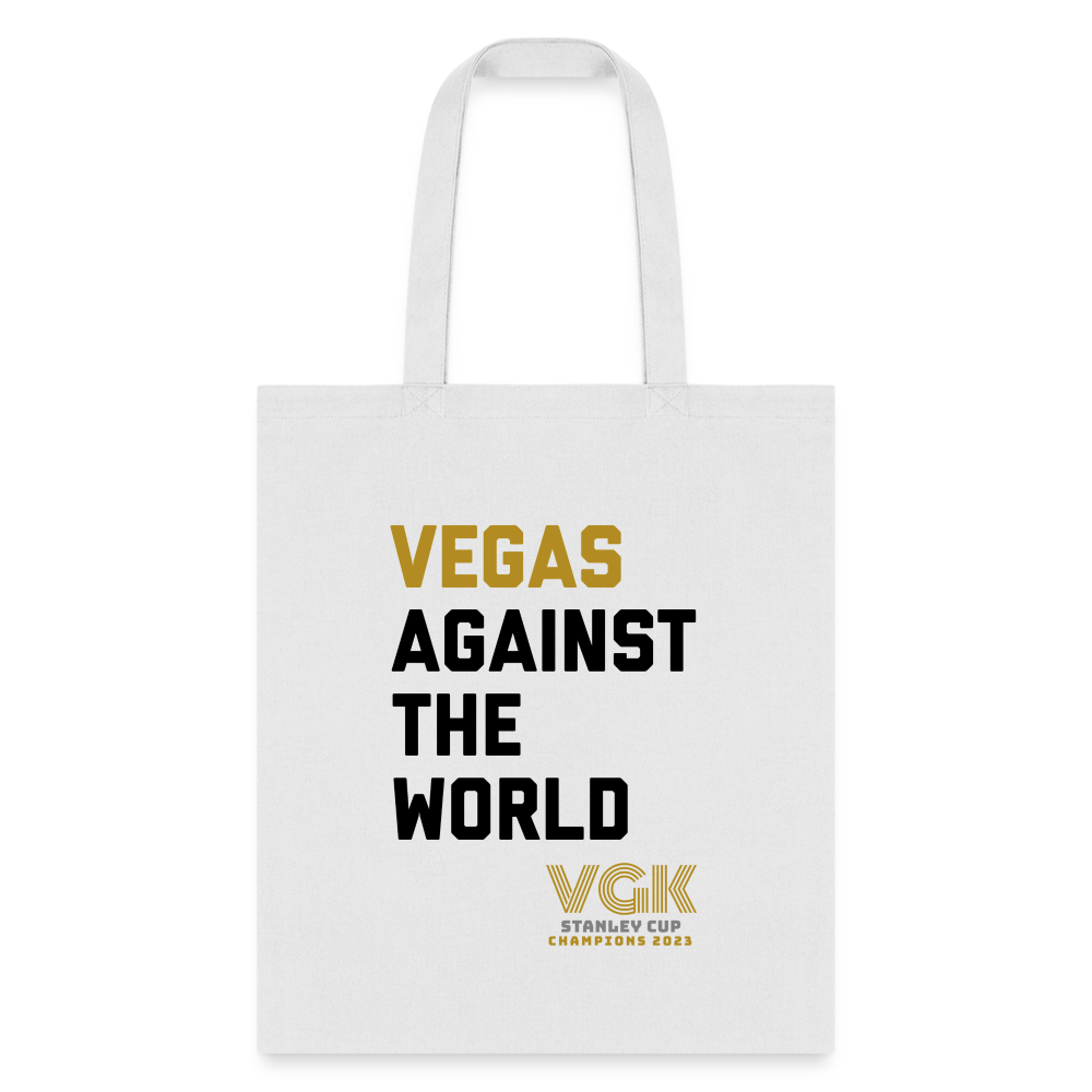 Vegas Against The World VGK Stanley Cup Champs 2023 Tote Bag - white