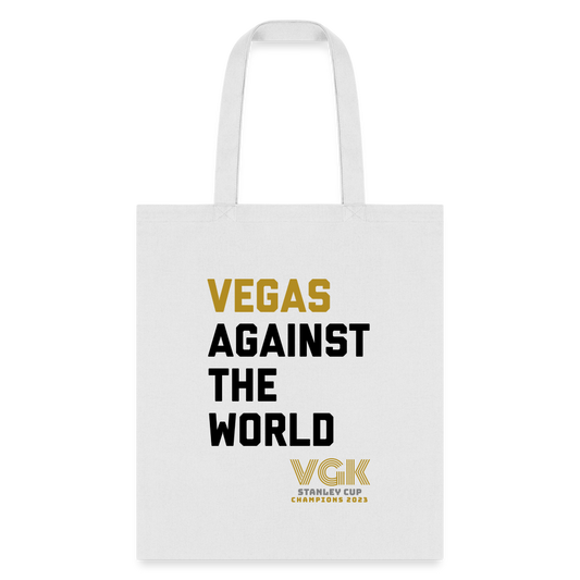 Vegas Against The World VGK Stanley Cup Champs 2023 Tote Bag - white