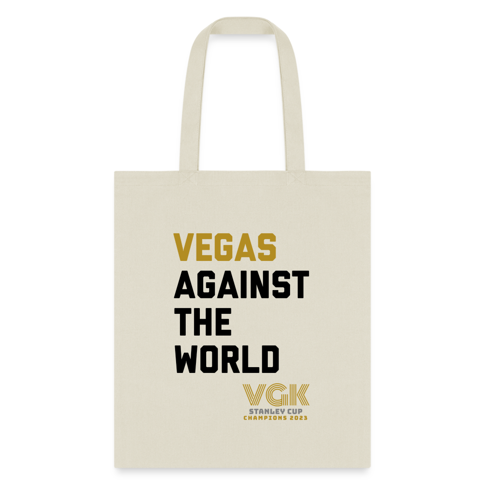 Vegas Against The World VGK Stanley Cup Champs 2023 Tote Bag - natural