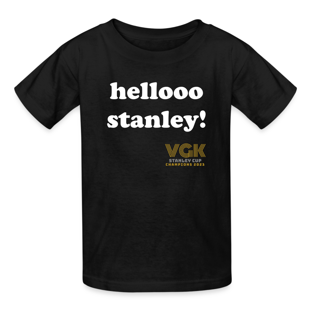 Hellooo Stanley! Hanes Youth Tagless T-Shirt - black