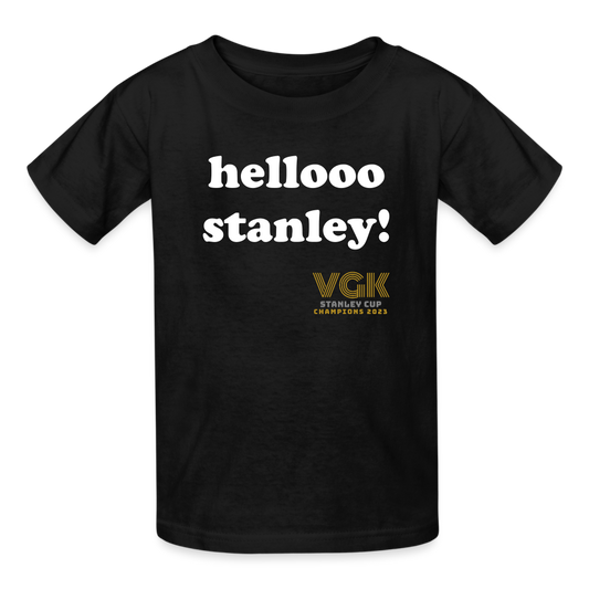 Hellooo Stanley! Hanes Youth Tagless T-Shirt - black