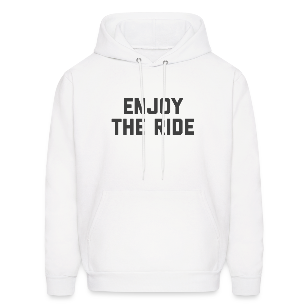 Enjoy the Ride Men's Hoodie - white