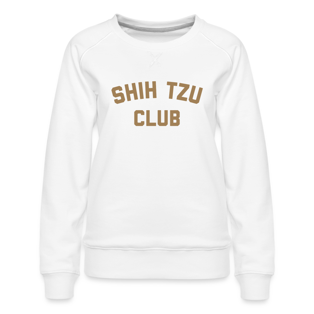 Shih Tzu Club Women’s Premium Sweatshirt - white