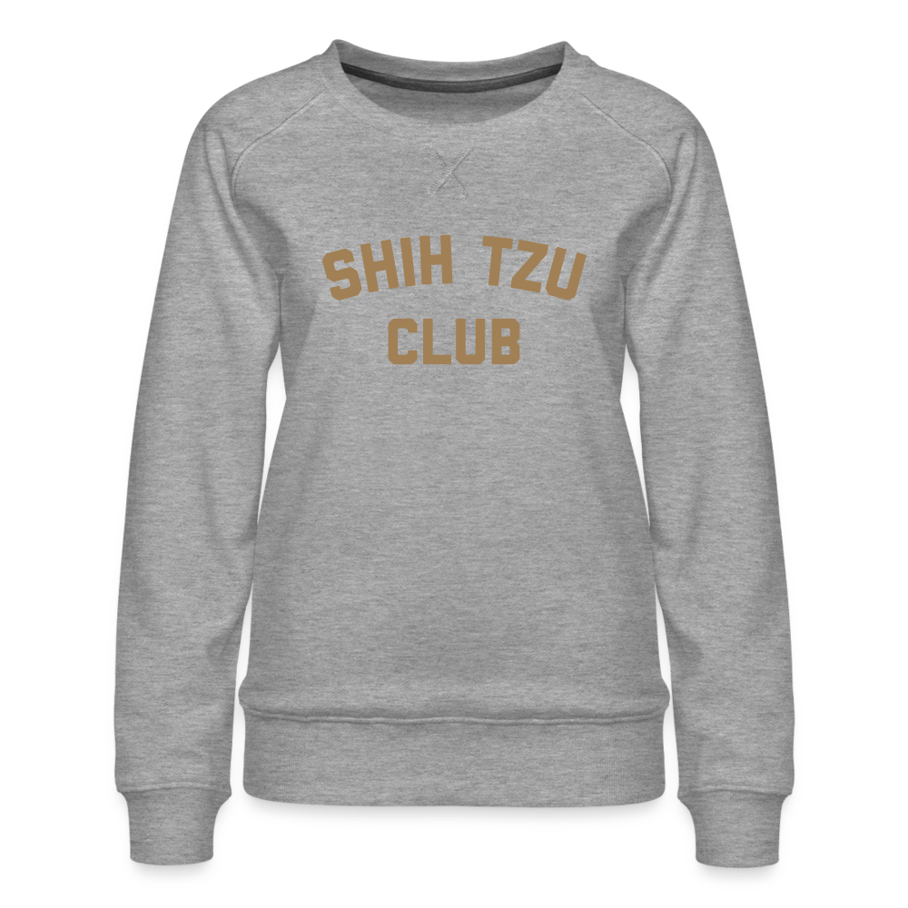 Shih Tzu Club Women’s Premium Sweatshirt - heather grey