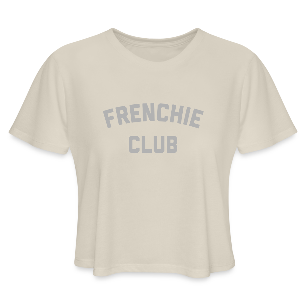 Frenchie Club Women's Cropped T-Shirt - dust