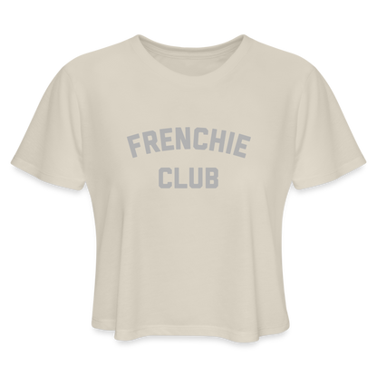 Frenchie Club Women's Cropped T-Shirt - dust