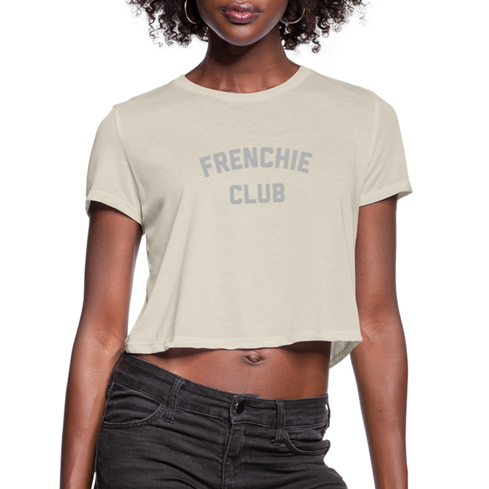 Frenchie Club Women's Cropped T-Shirt - dust