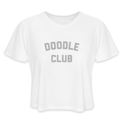 Doodle Club Women's Cropped T-Shirt - white