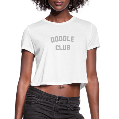 Doodle Club Women's Cropped T-Shirt - white