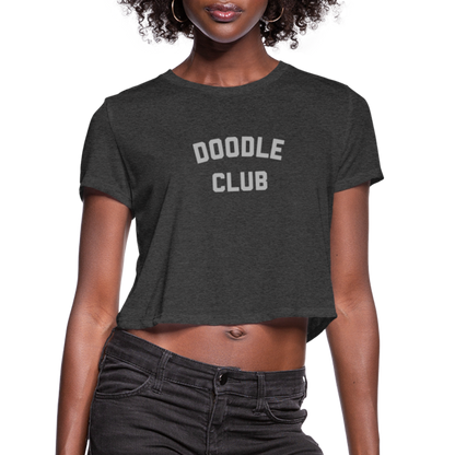 Doodle Club Women's Cropped T-Shirt - deep heather