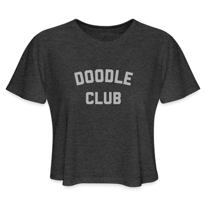 Doodle Club Women's Cropped T-Shirt - deep heather