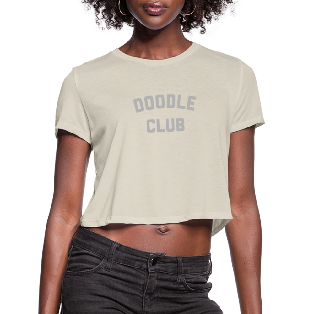 Doodle Club Women's Cropped T-Shirt - dust
