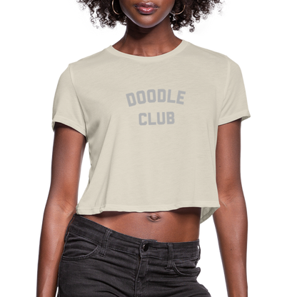 Doodle Club Women's Cropped T-Shirt - dust