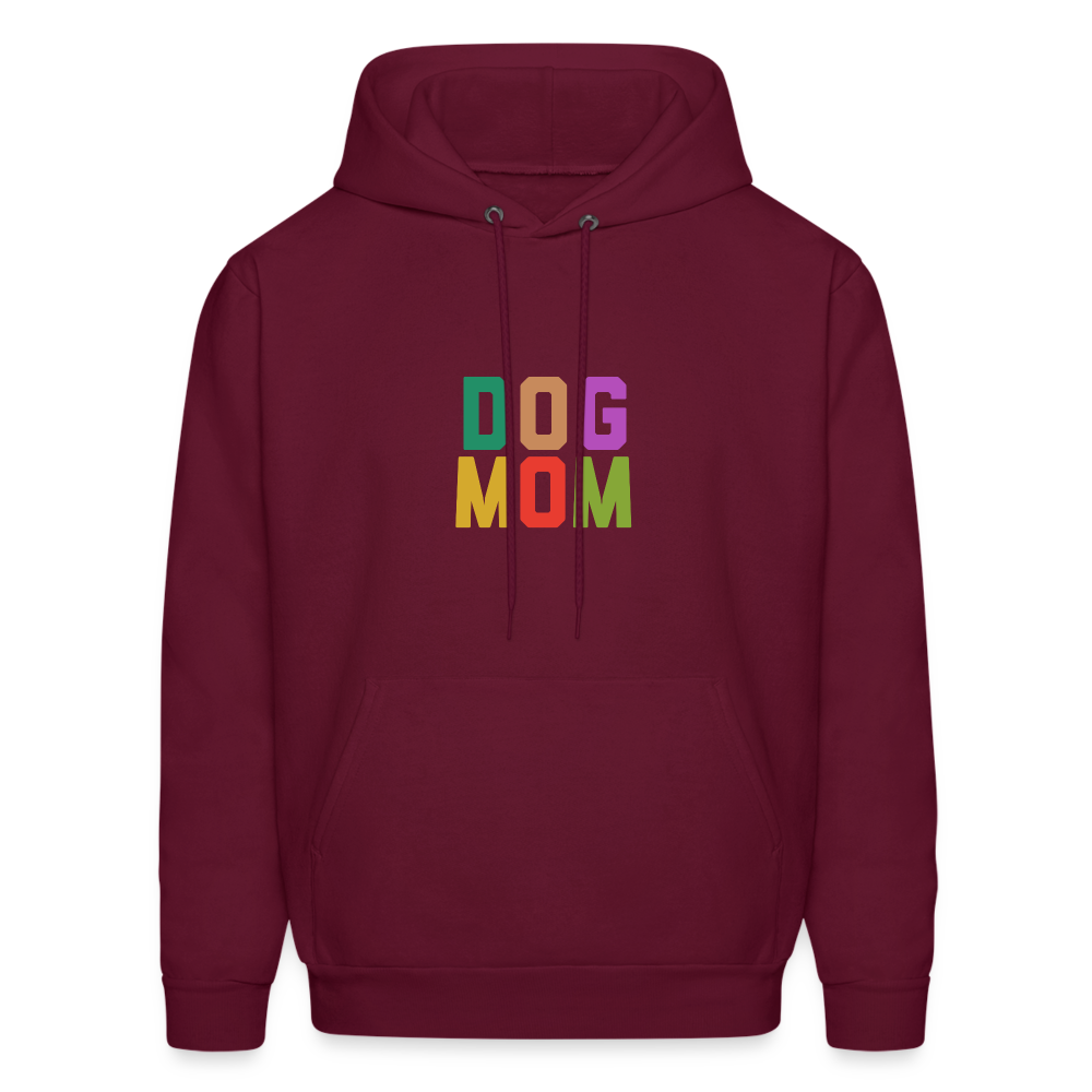 Dog Mom Men's Hoodie - burgundy