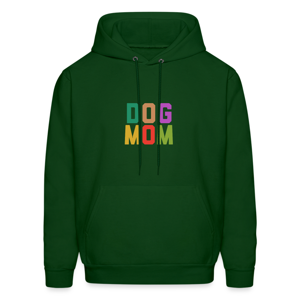 Dog Mom Men's Hoodie - forest green