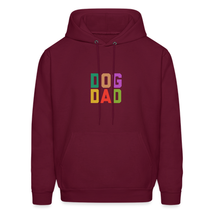 Dog Dad Men's Hoodie - burgundy