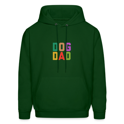 Dog Dad Men's Hoodie - forest green