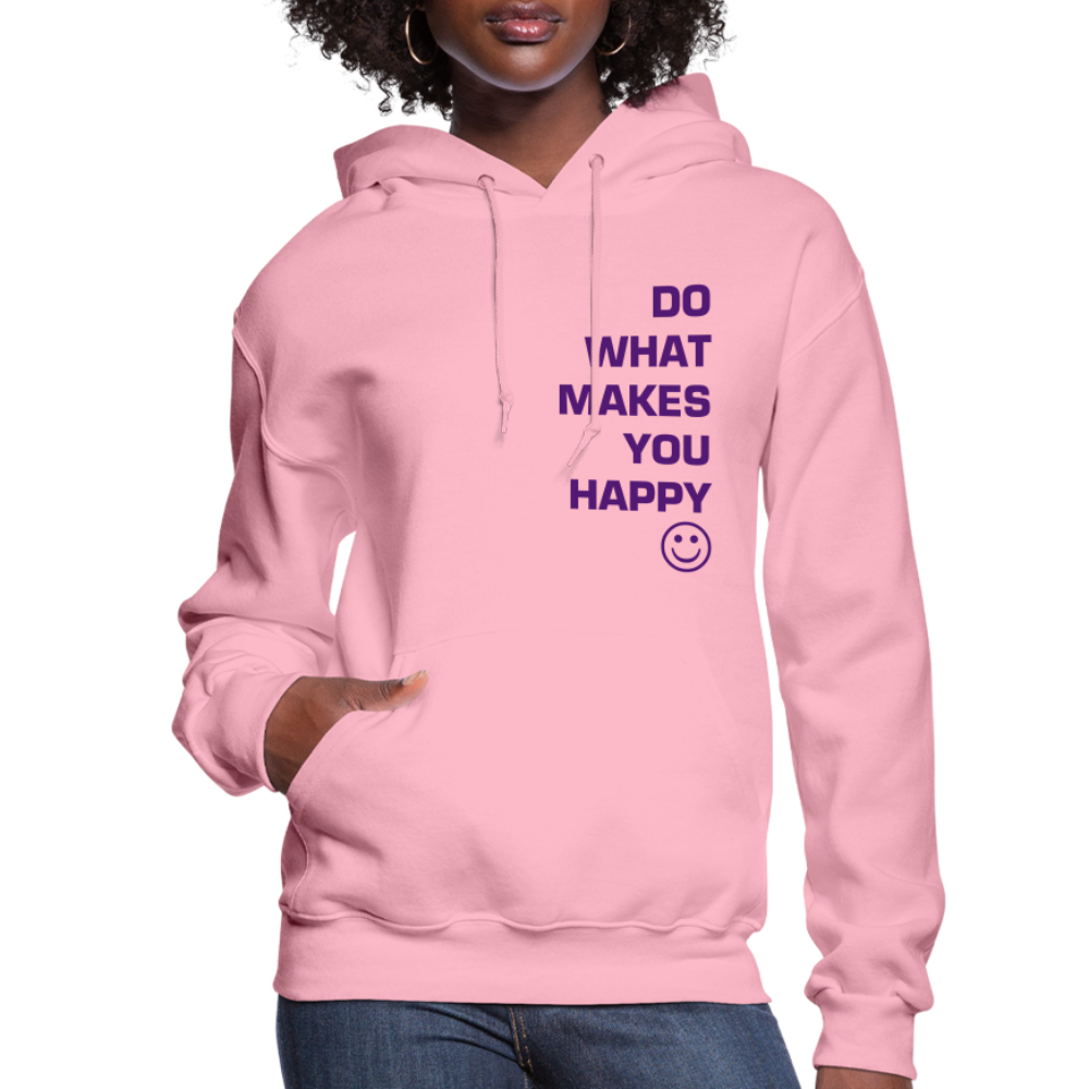 Do What Makes You Happy :)  Women's Hoodie - classic pink