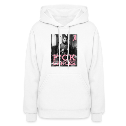 F*ck Cancer Marie Curie Women's Hoodie - white