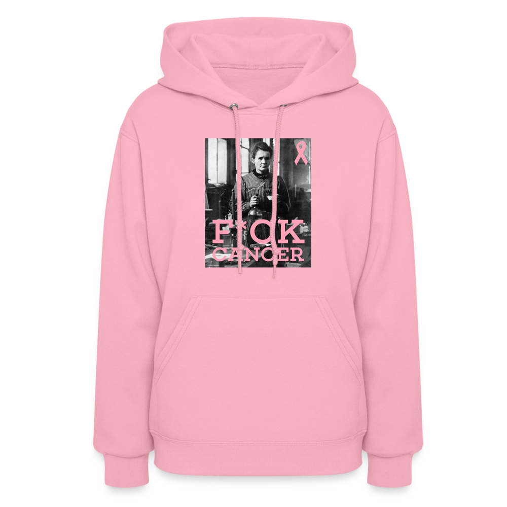 F*ck Cancer Marie Curie Women's Hoodie - classic pink