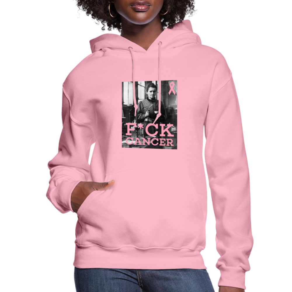 F*ck Cancer Marie Curie Women's Hoodie - classic pink