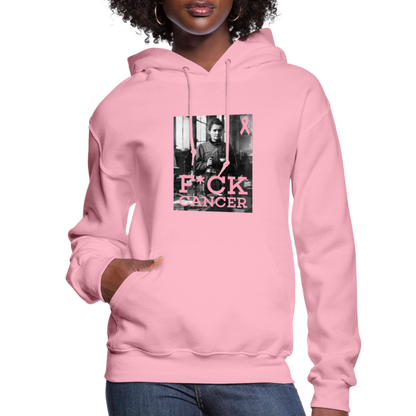 F*ck Cancer Marie Curie Women's Hoodie - classic pink