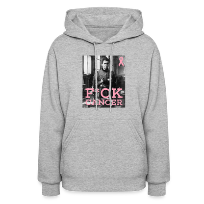 F*ck Cancer Marie Curie Women's Hoodie - heather gray