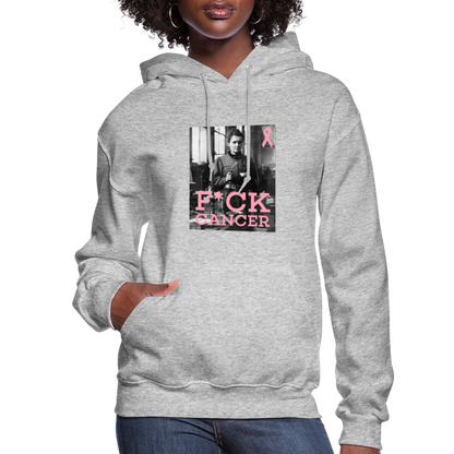 F*ck Cancer Marie Curie Women's Hoodie - heather gray
