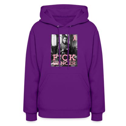 F*ck Cancer Marie Curie Women's Hoodie - purple