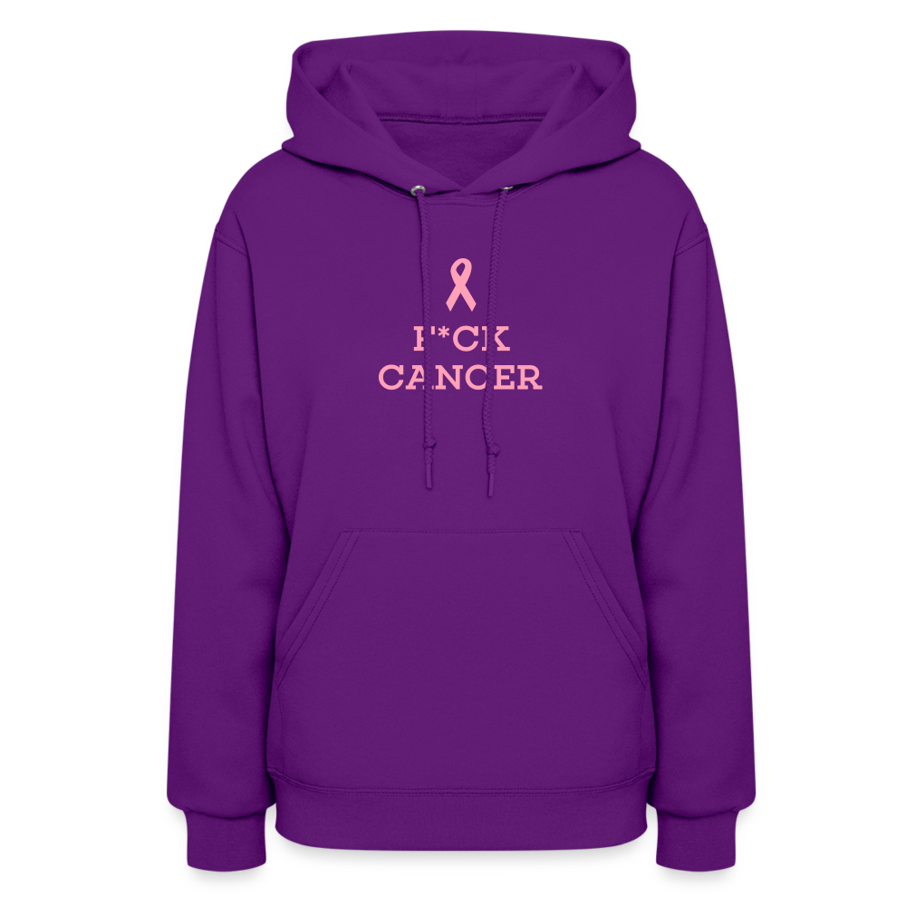 F*CK CANCER Women's Hoodie - purple